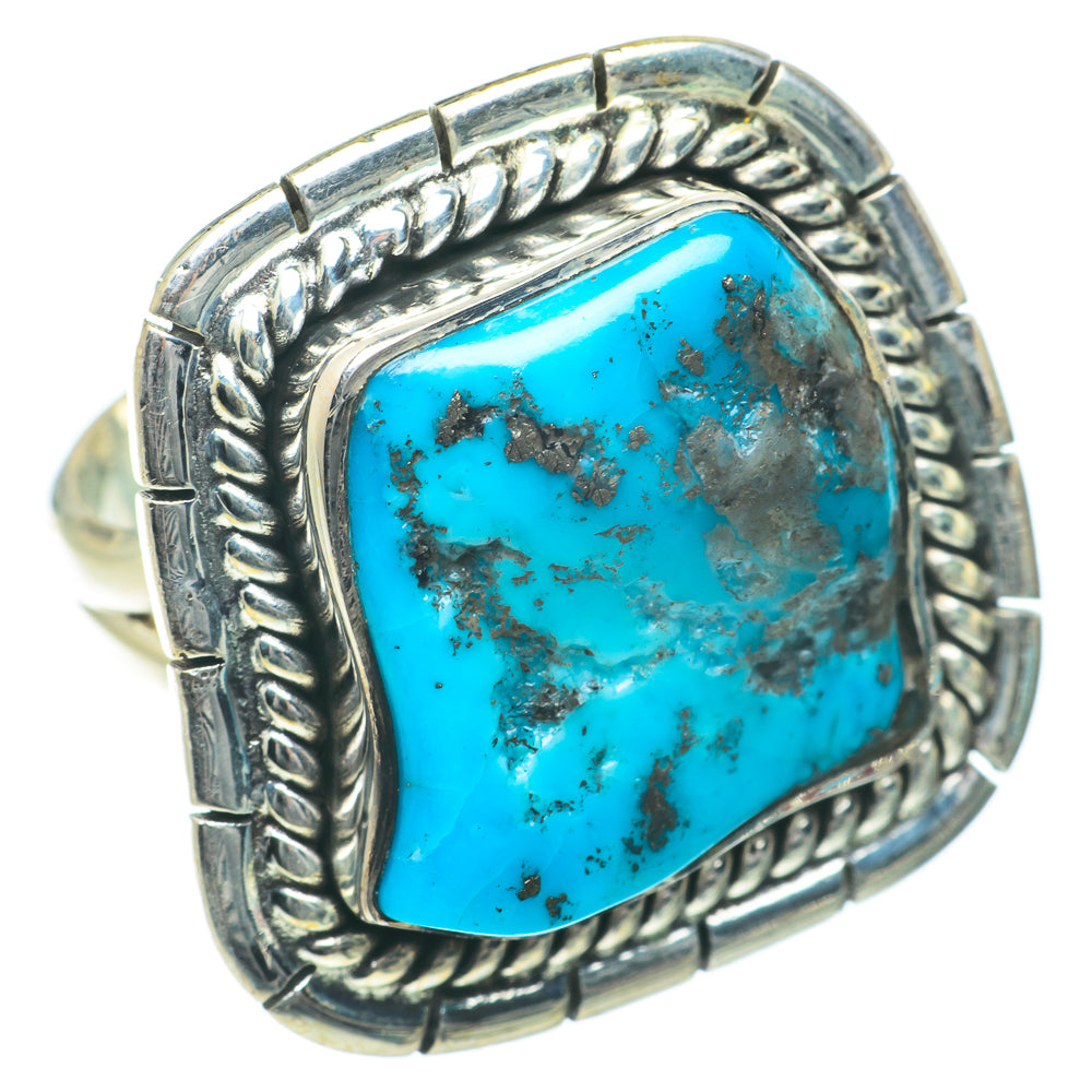 Arizona Turquoise Rings handcrafted by Anasilvercos - RING64083