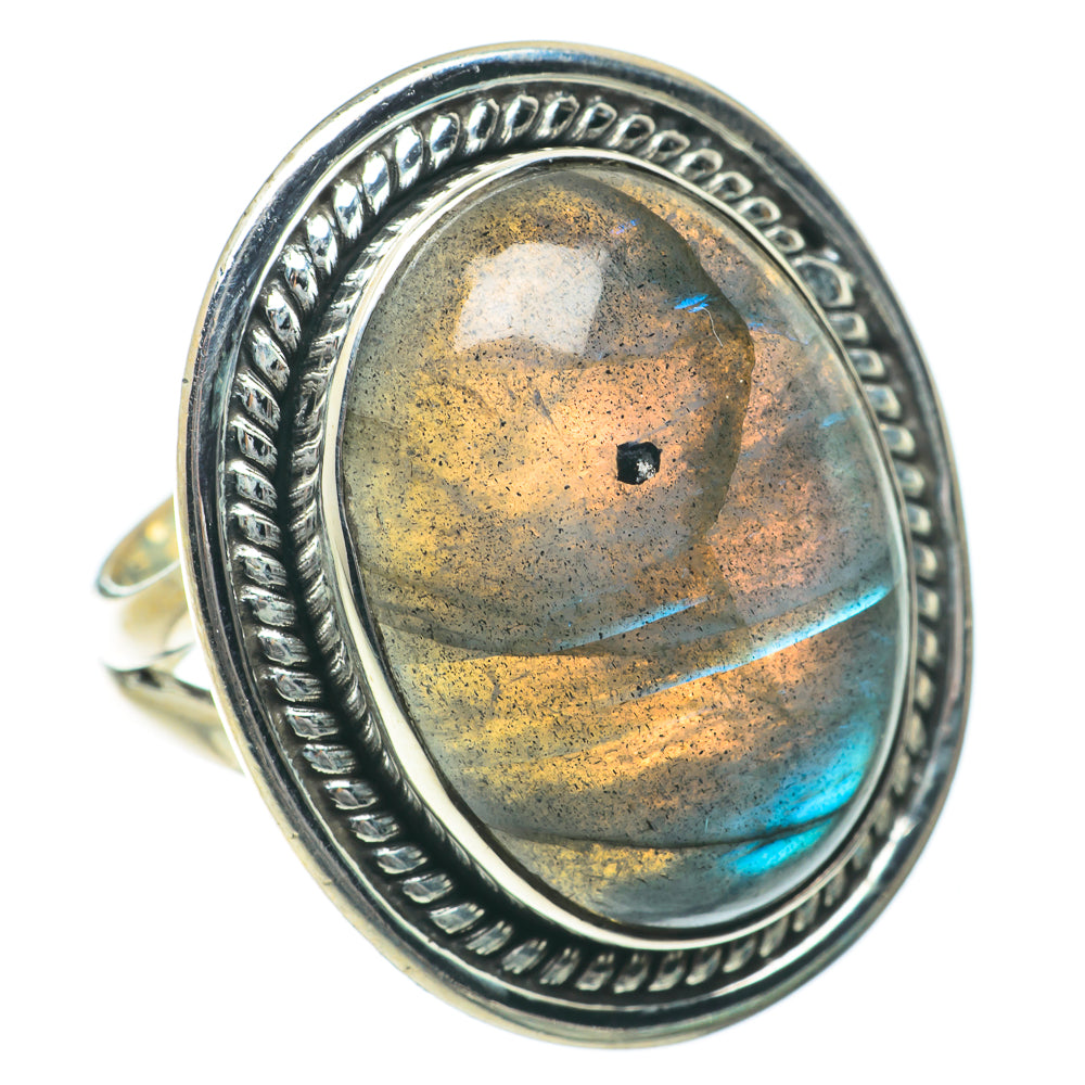 Labradorite Rings handcrafted by Anasilvercos - RING64084