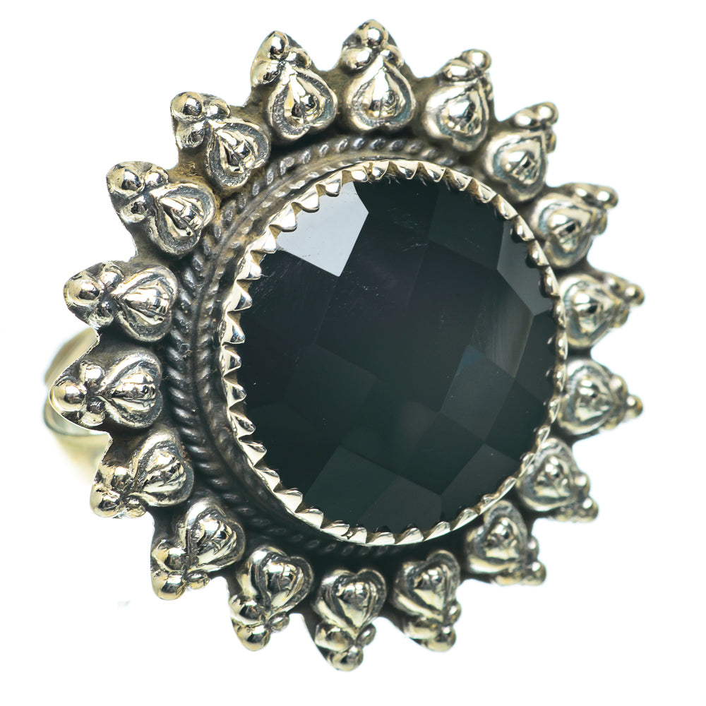 Black Onyx Rings handcrafted by Anasilvercos - RING64100