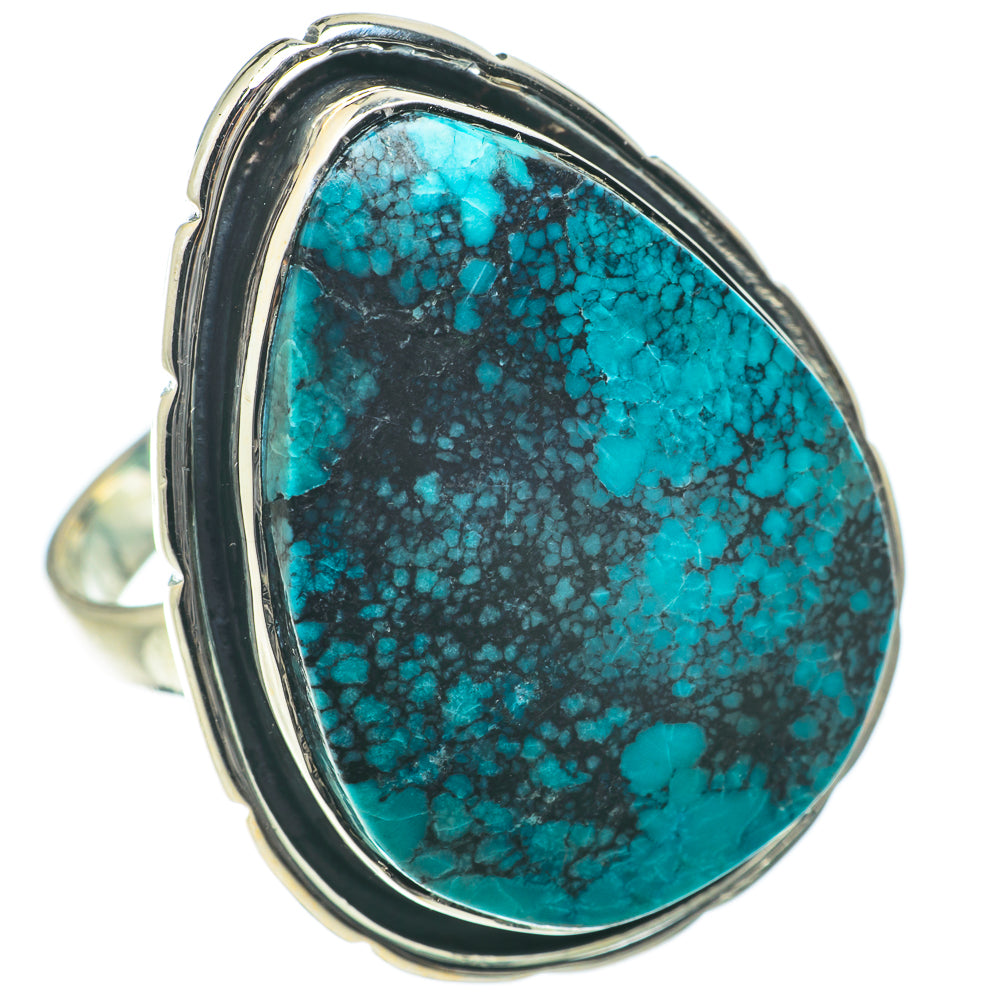 Tibetan Turquoise Rings handcrafted by Anasilvercos - RING64107