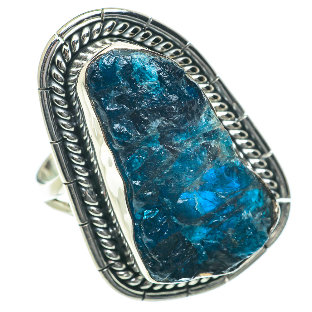 Blue Fluorite Rings handcrafted by Anasilvercos - RING64111