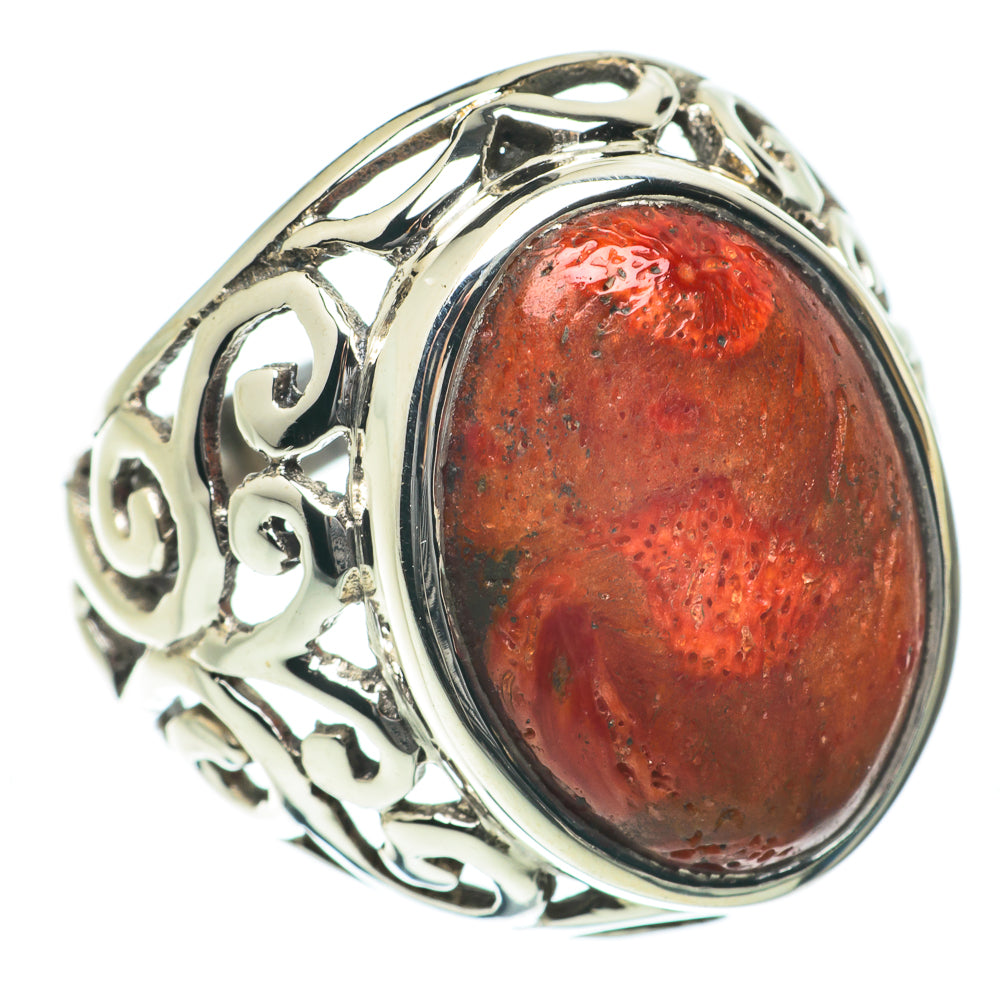 Sponge Coral Rings handcrafted by Anasilvercos - RING64122