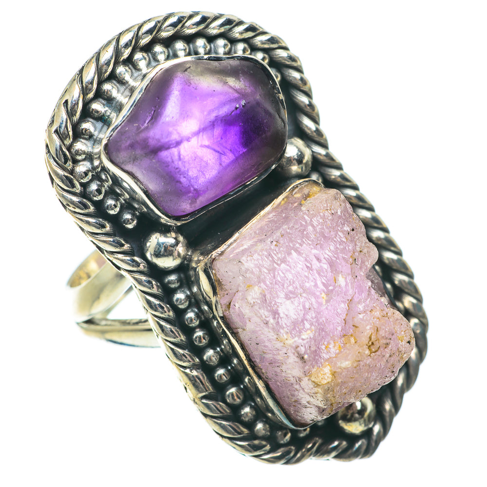 Rose Quartz Rings handcrafted by Anasilvercos - RING64124