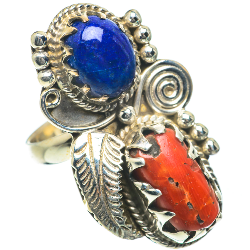 Red Coral Rings handcrafted by Anasilvercos - RING64131