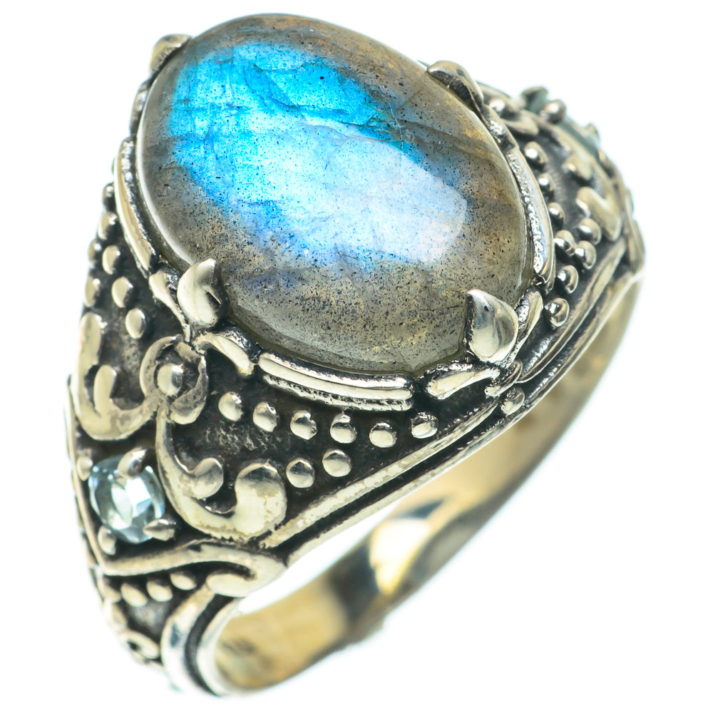 Labradorite Rings handcrafted by Anasilvercos - RING64187