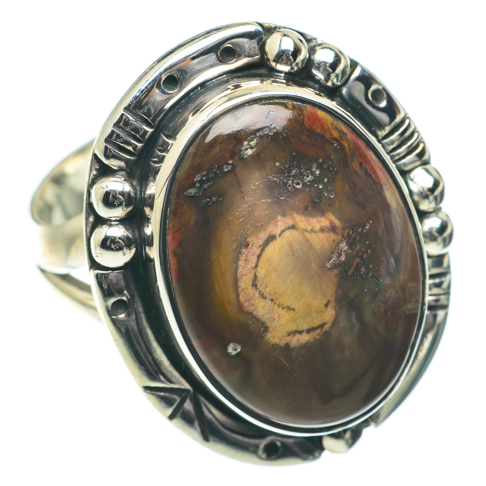 Petrified Wood Rings handcrafted by Anasilvercos - RING64192