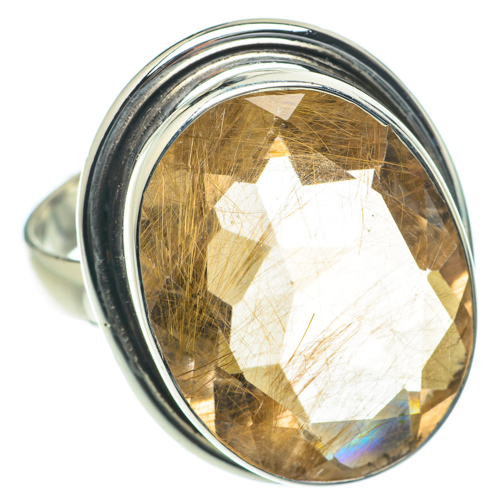 Rutilated Quartz Rings handcrafted by Anasilvercos - RING64199