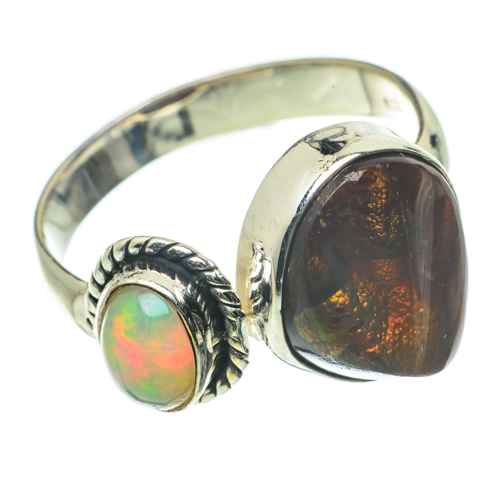 Mexican Fire Agate Rings handcrafted by Anasilvercos - RING64208