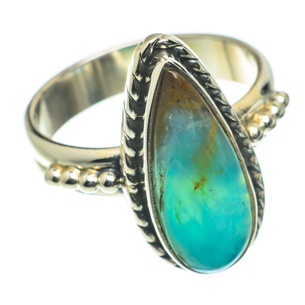 Peruvian Opal Rings handcrafted by Anasilvercos - RING64211