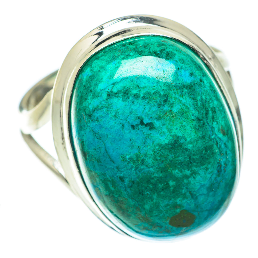 Chrysocolla Rings handcrafted by Anasilvercos - RING64212