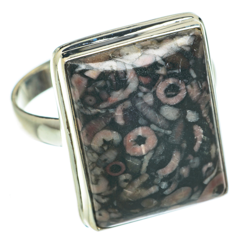 Crinoid Fossil Rings handcrafted by Anasilvercos - RING64216