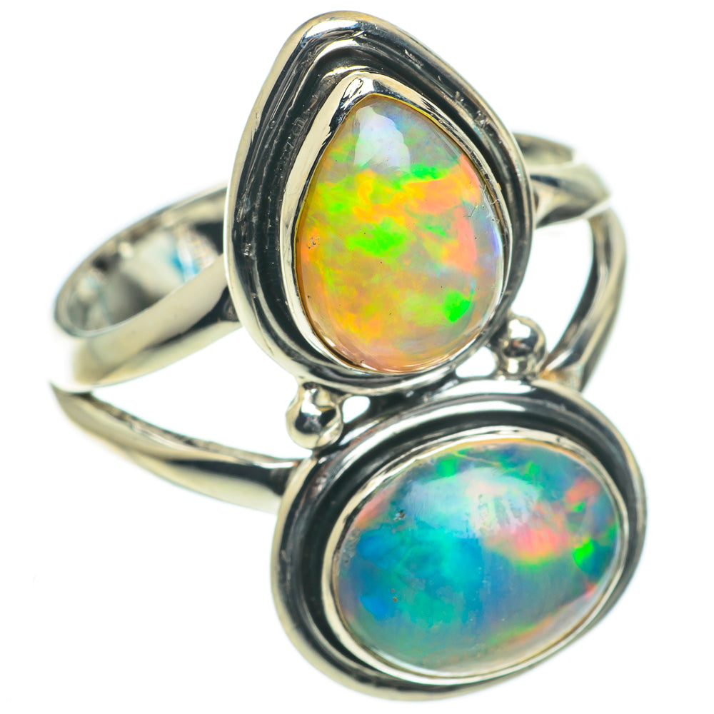 Ethiopian Opal Rings handcrafted by Anasilvercos - RING64230