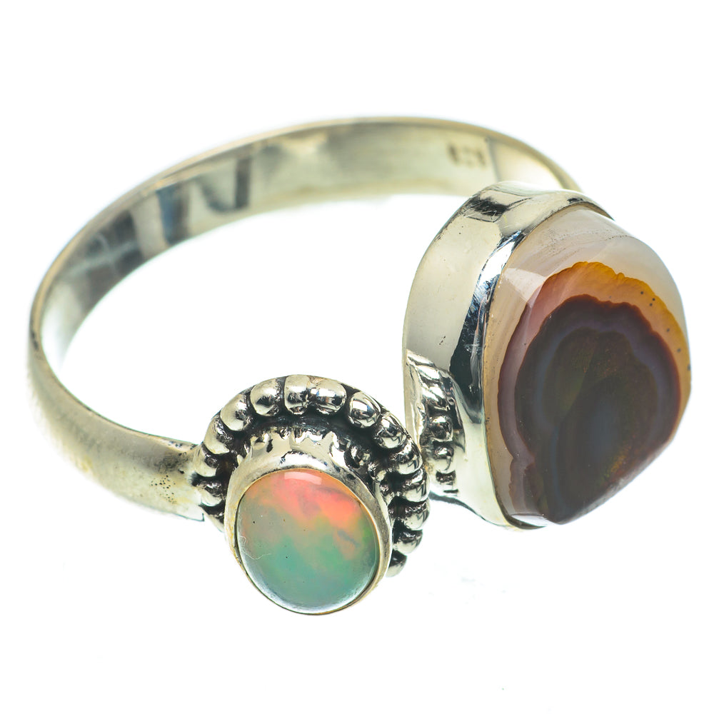 Mexican Fire Agate Rings handcrafted by Anasilvercos - RING64232