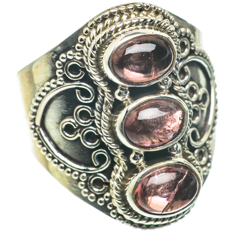 Pink Tourmaline Rings handcrafted by Anasilvercos - RING64242