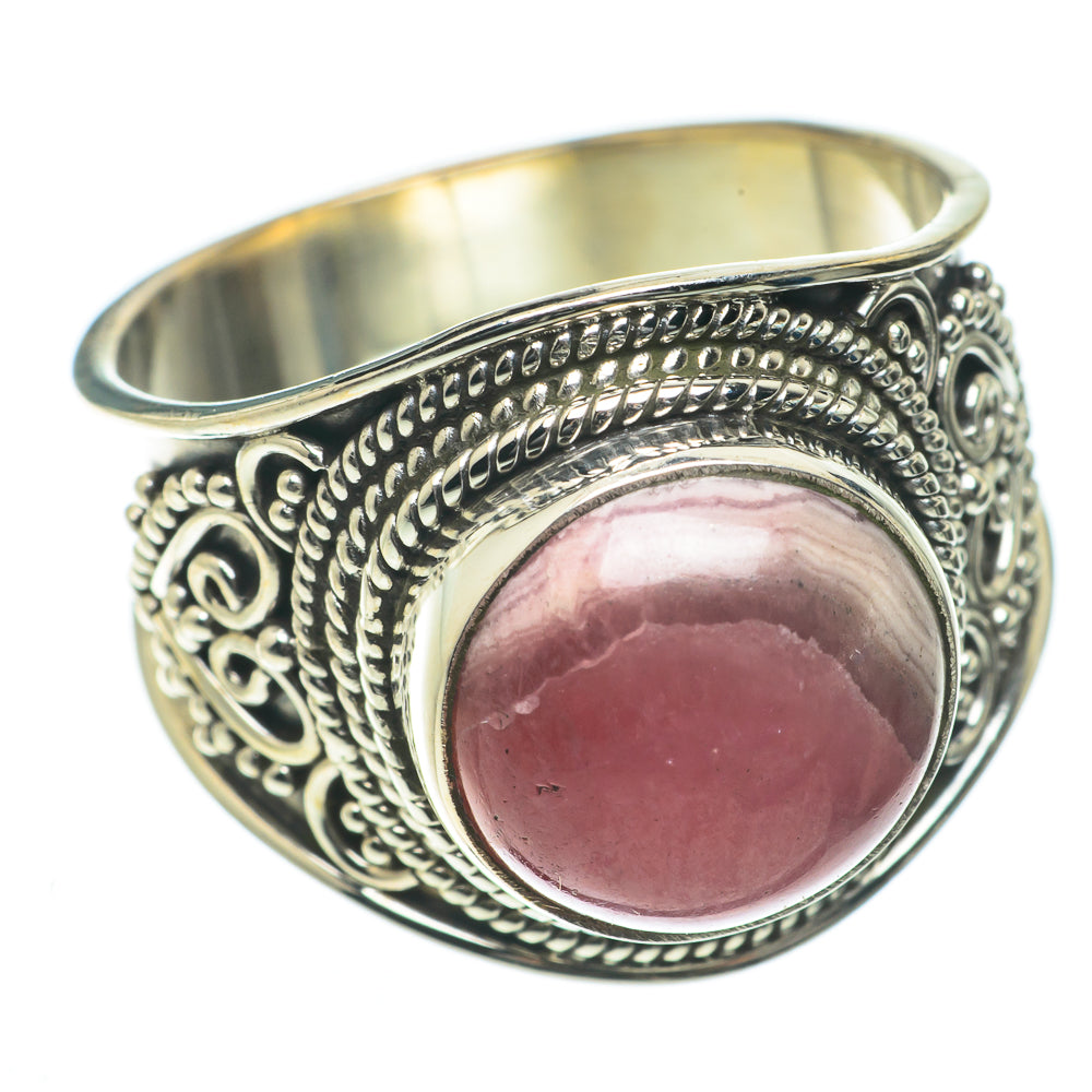Rhodochrosite Rings handcrafted by Anasilvercos - RING64243