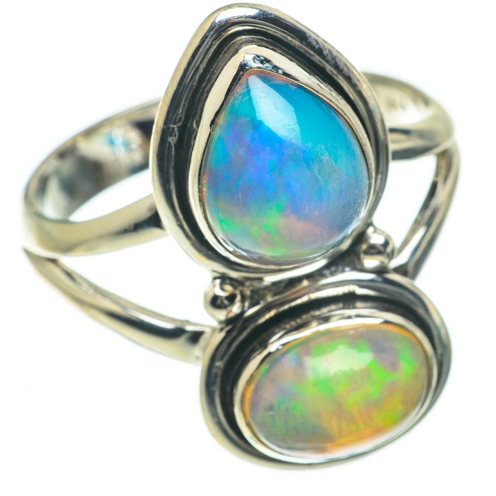 Ethiopian Opal Rings handcrafted by Anasilvercos - RING64252