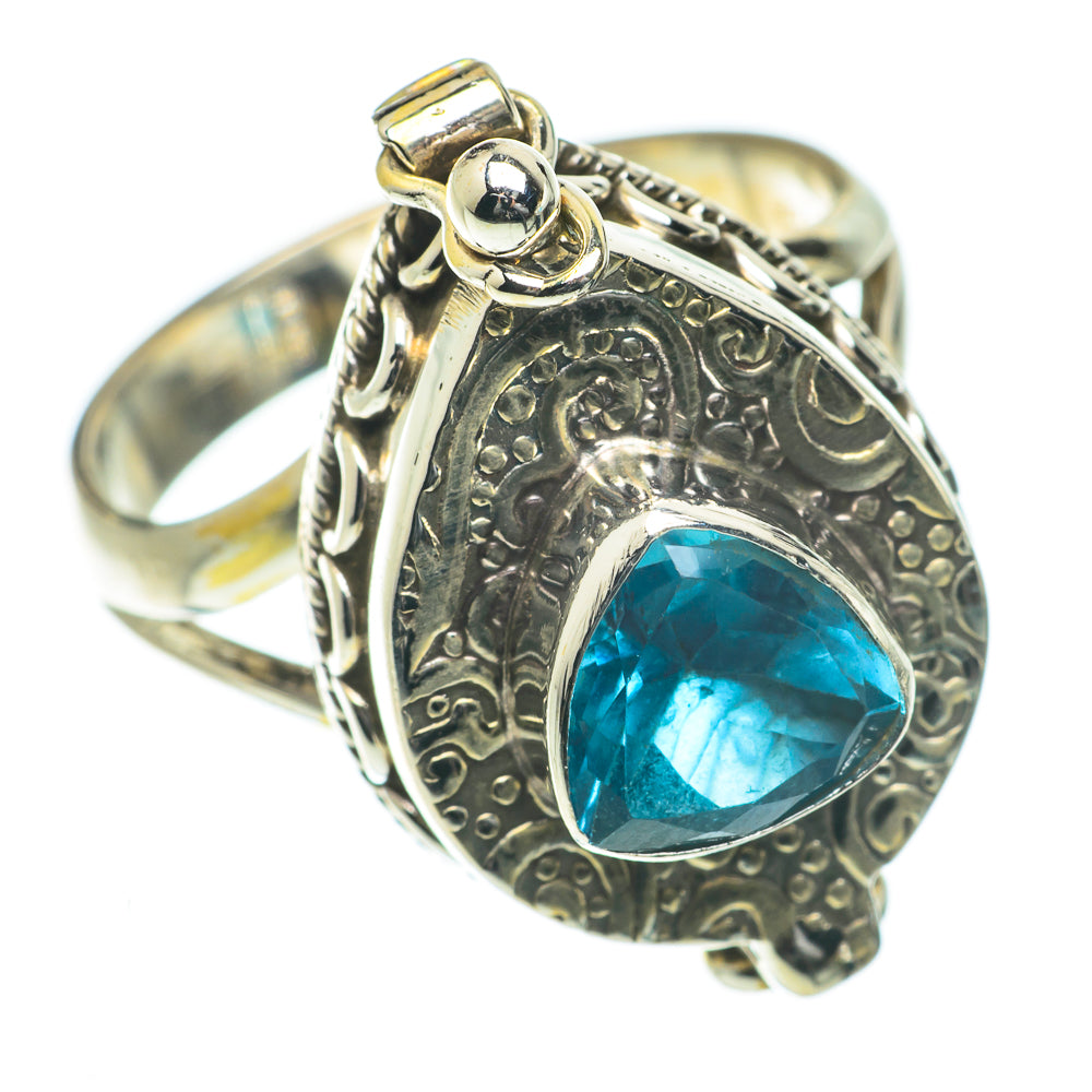 Blue Topaz Rings handcrafted by Anasilvercos - RING64255