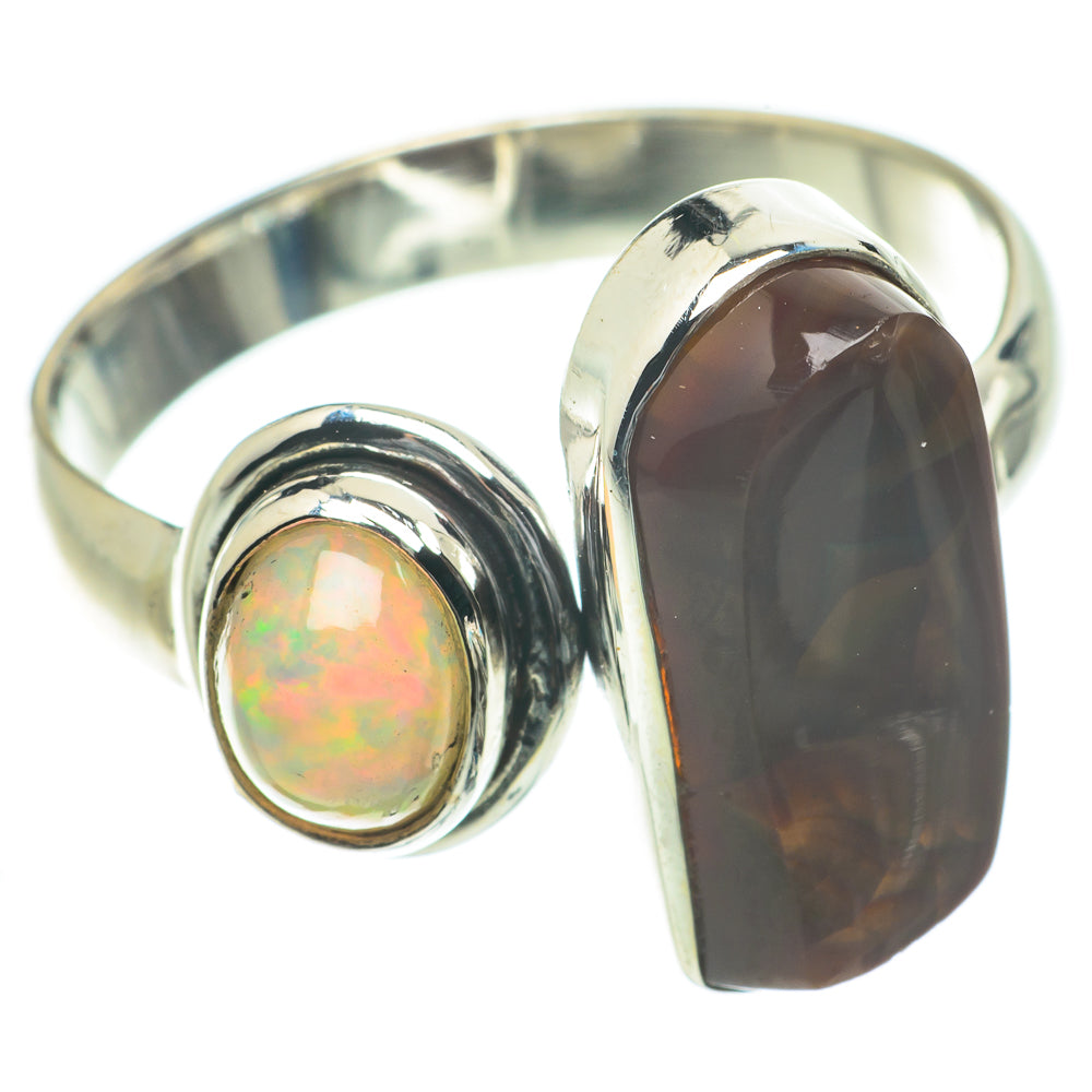 Mexican Fire Agate Rings handcrafted by Anasilvercos - RING64270