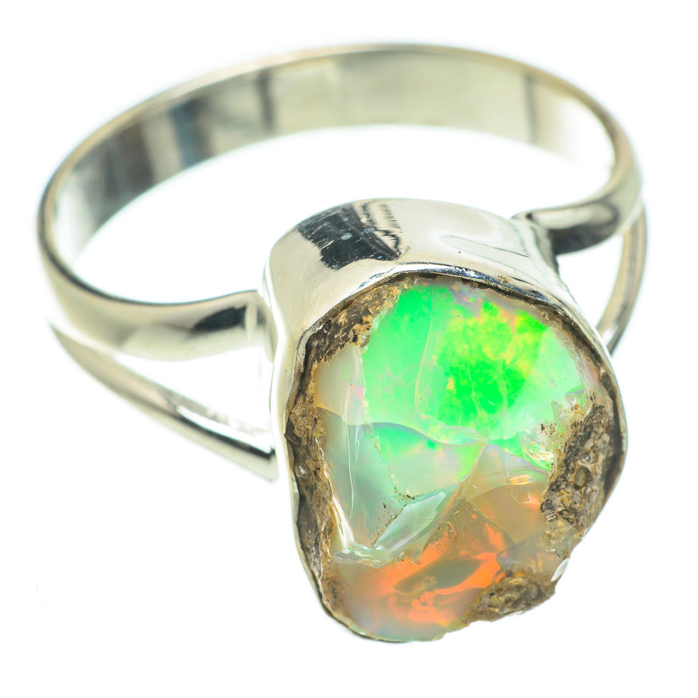 Ethiopian Opal Rings handcrafted by Anasilvercos - RING64271