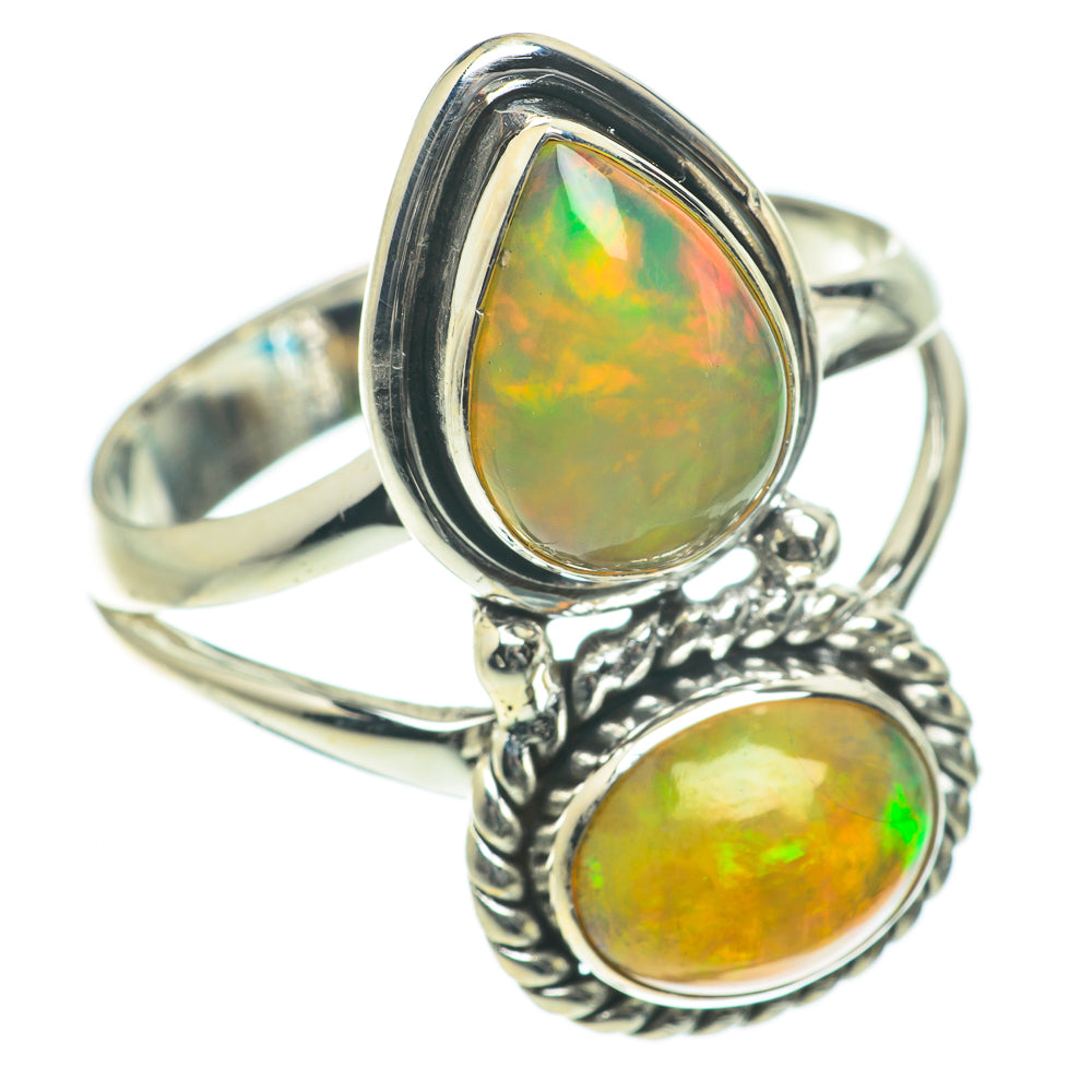 Ethiopian Opal Rings handcrafted by Anasilvercos - RING64272