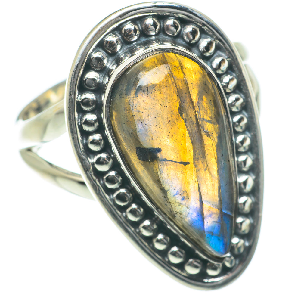 Labradorite Rings handcrafted by Anasilvercos - RING64273