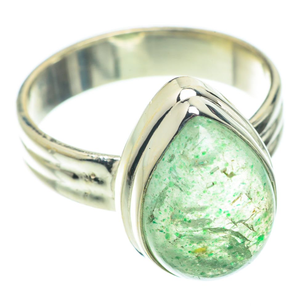 Green Fluorite Rings handcrafted by Anasilvercos - RING64277