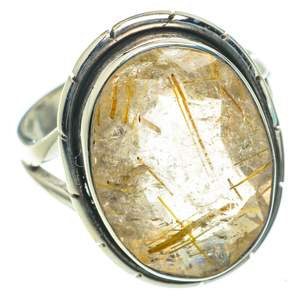 Rutilated Quartz Rings handcrafted by Anasilvercos - RING64287