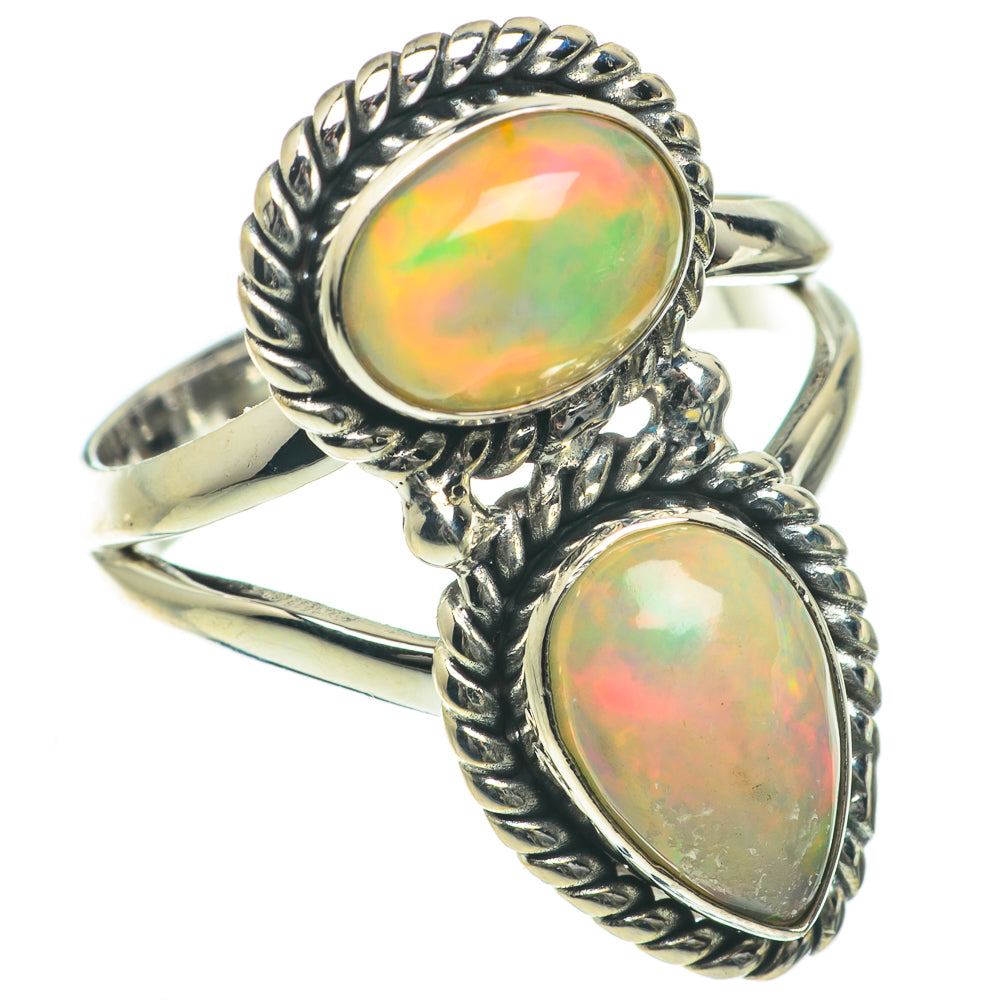 Ethiopian Opal Rings handcrafted by Anasilvercos - RING64291