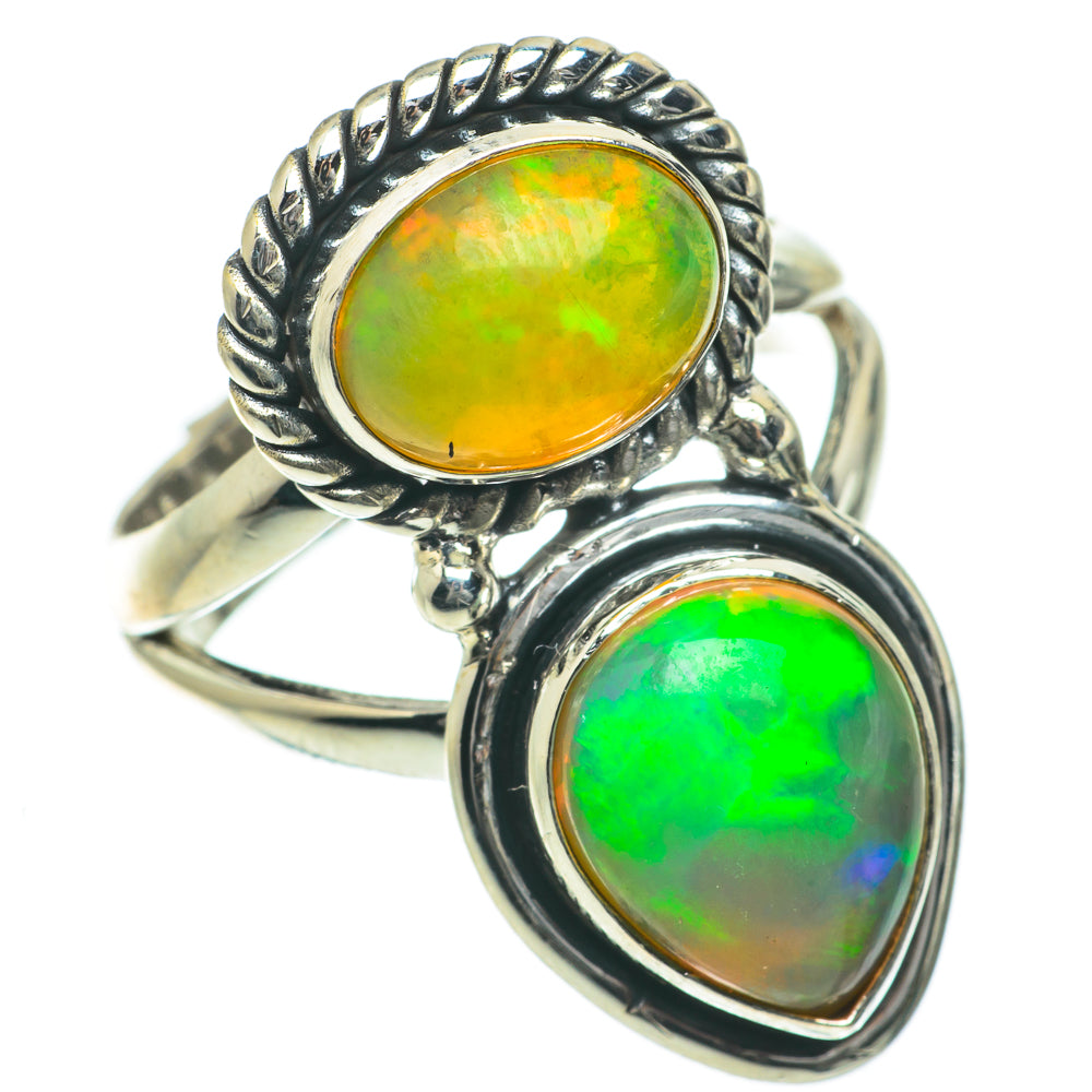 Ethiopian Opal Rings handcrafted by Anasilvercos - RING64304