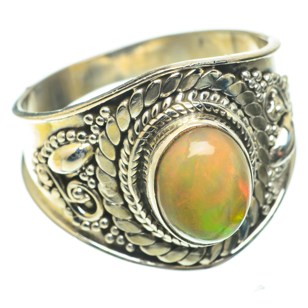 Ethiopian Opal Rings handcrafted by Anasilvercos - RING64320