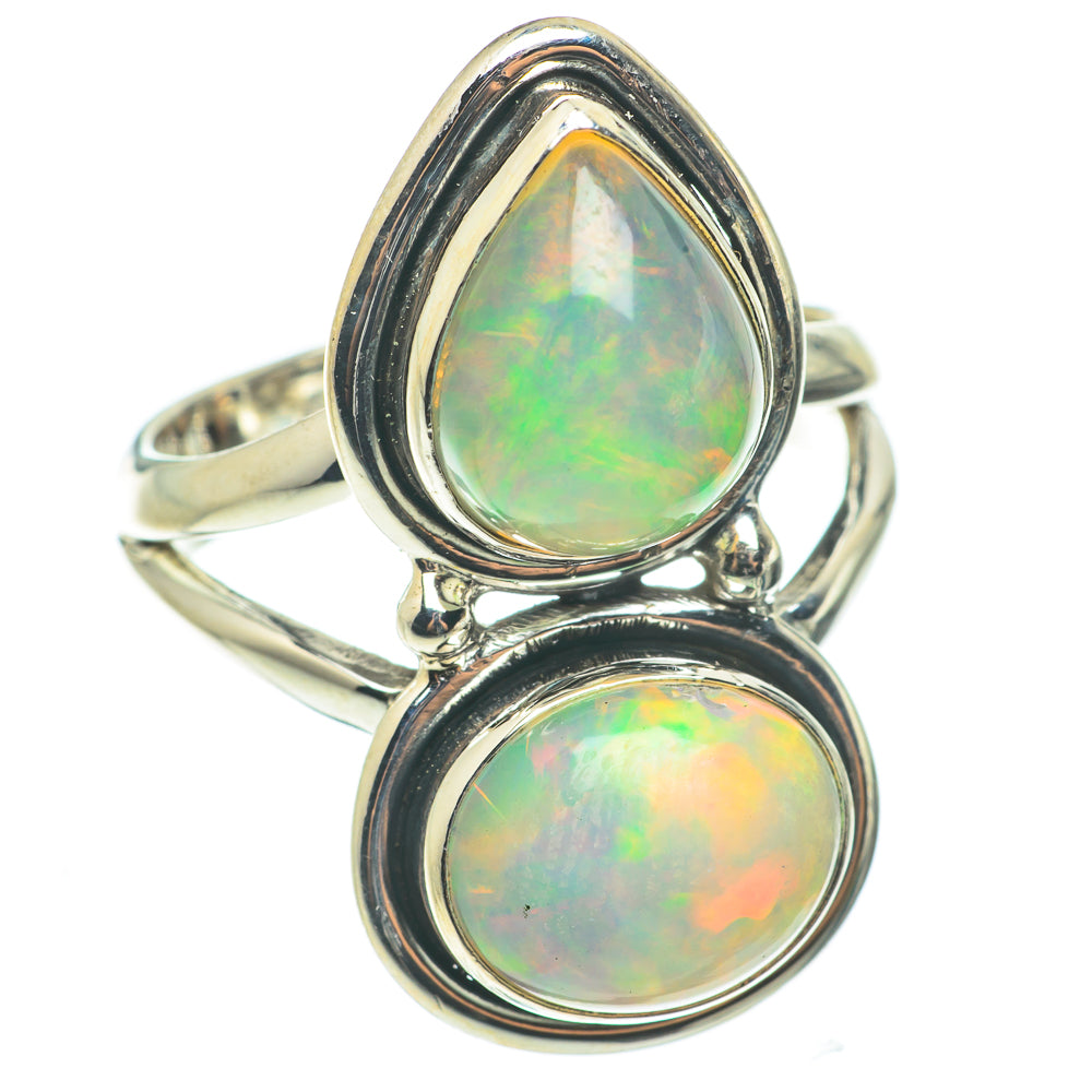 Ethiopian Opal Rings handcrafted by Anasilvercos - RING64321