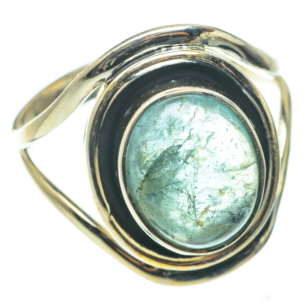 Blue Fluorite Rings handcrafted by Anasilvercos - RING64322