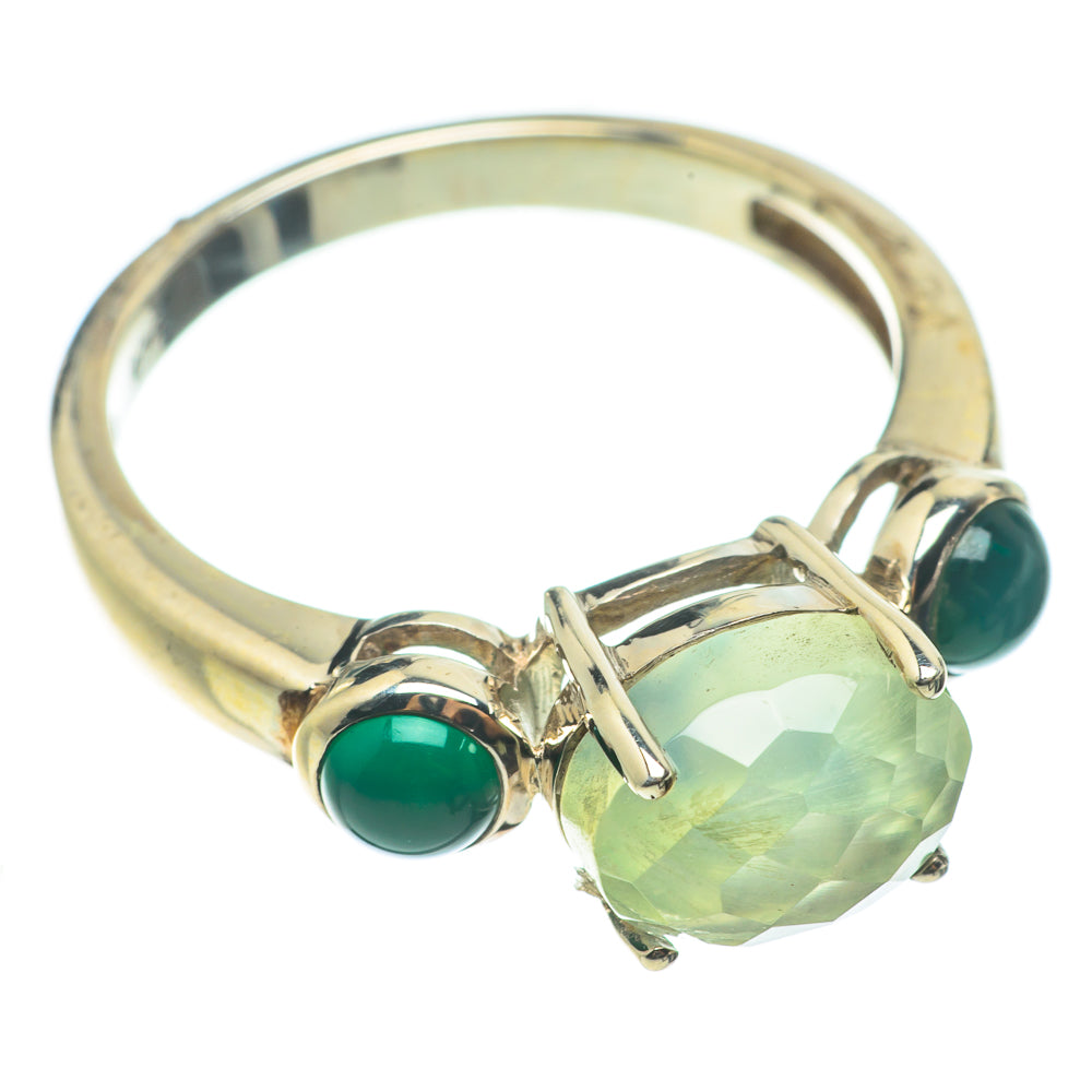 Prehnite Rings handcrafted by Anasilvercos - RING64326