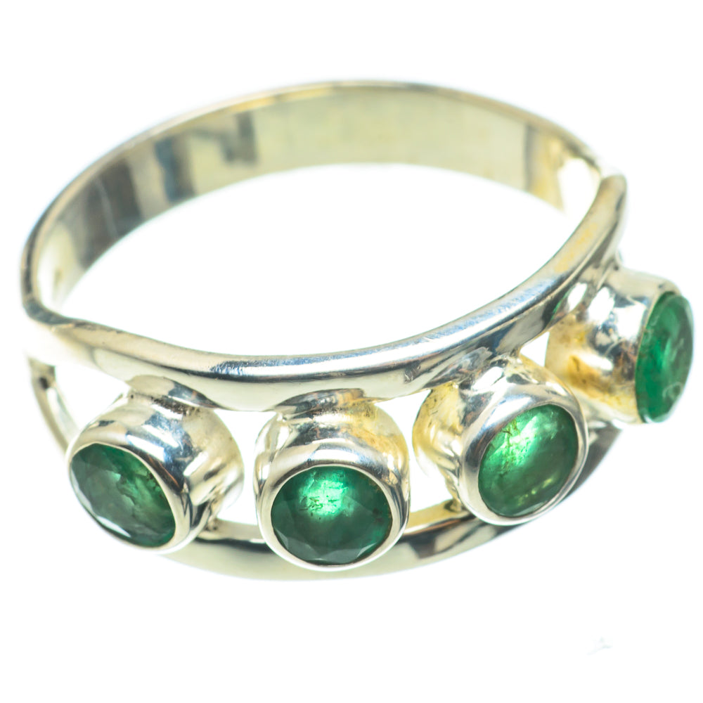 Zambian Emerald Rings handcrafted by Anasilvercos - RING64327