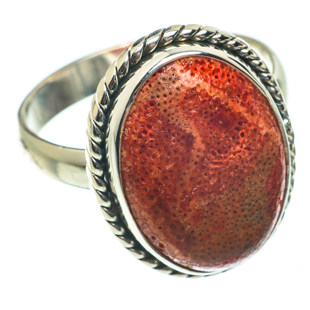 Sponge Coral Rings handcrafted by Anasilvercos - RING64331