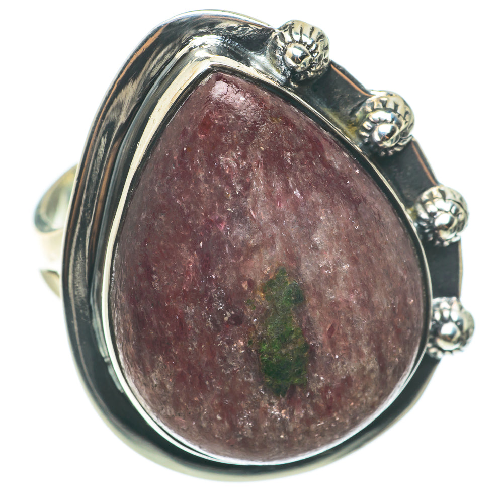 Ruby Fuchsite Rings handcrafted by Anasilvercos - RING64334