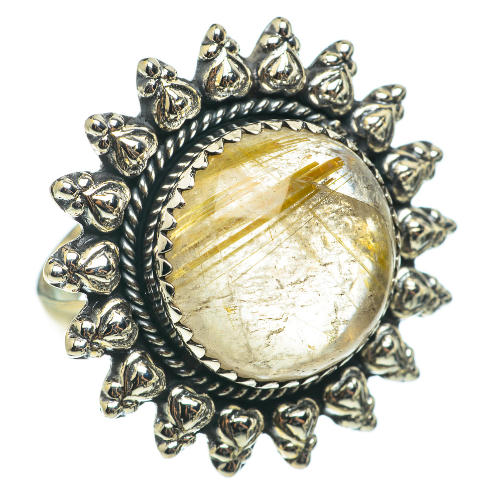 Rutilated Quartz Rings handcrafted by Anasilvercos - RING64338