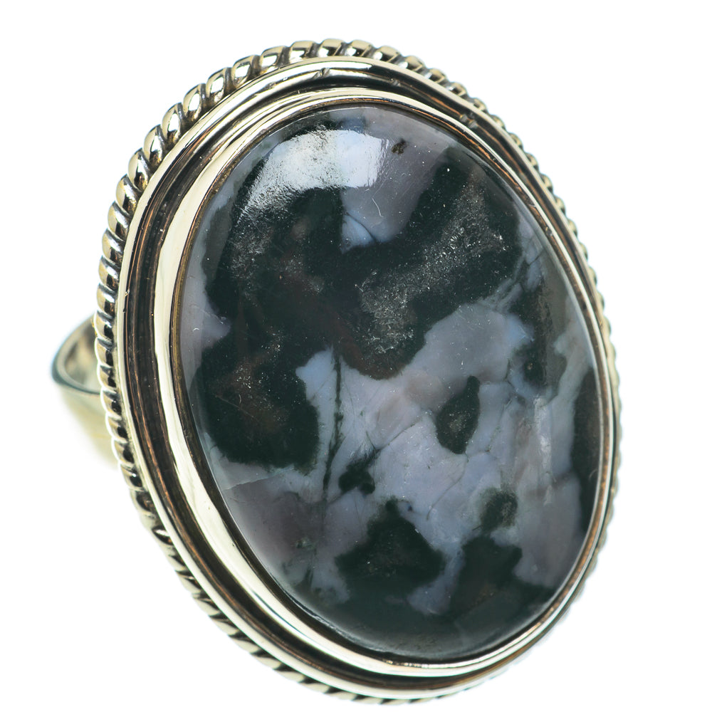 Gabbro Stone Rings handcrafted by Anasilvercos - RING64340