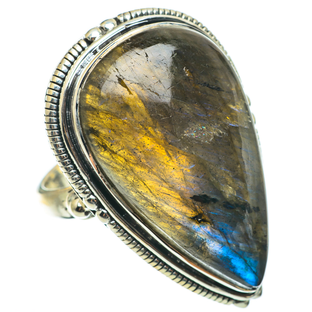 Labradorite Rings handcrafted by Anasilvercos - RING64349