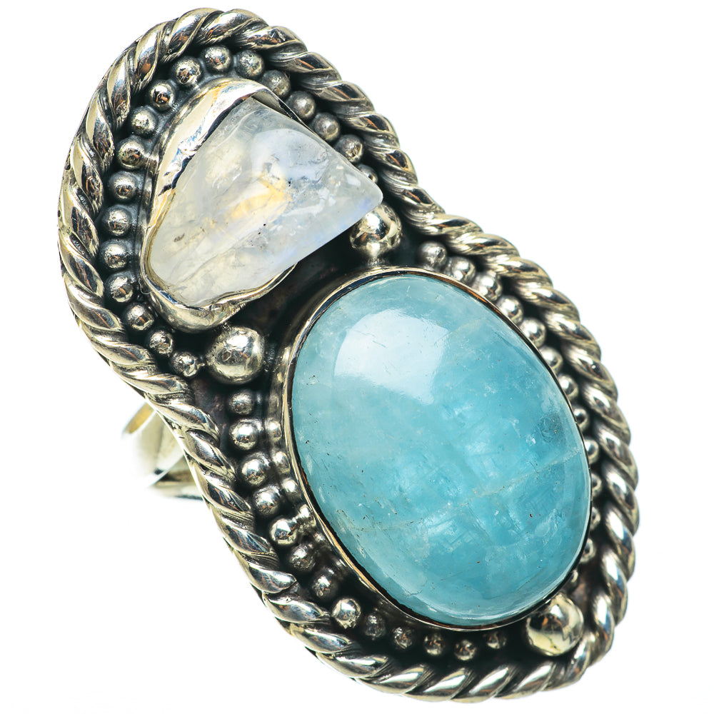 Aquamarine Rings handcrafted by Anasilvercos - RING64350