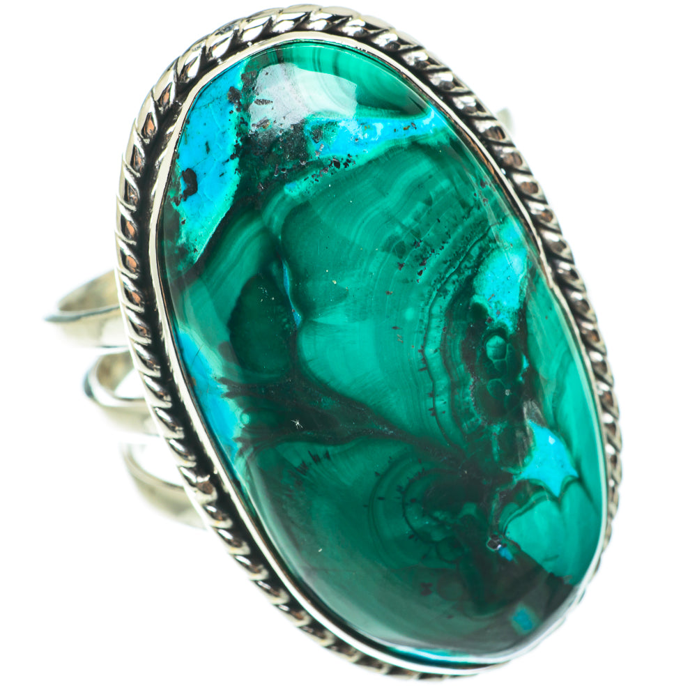 Chrysocolla Rings handcrafted by Anasilvercos - RING64351