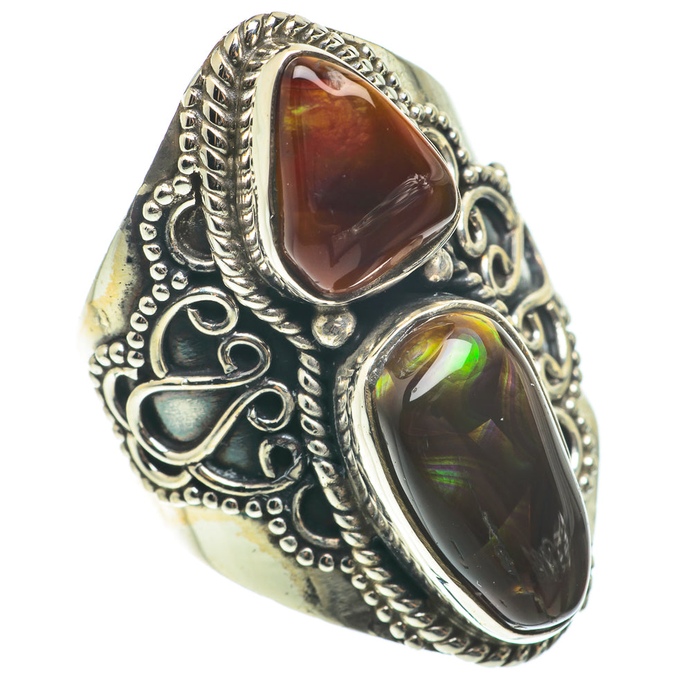 Mexican Fire Agate Rings handcrafted by Anasilvercos - RING64356