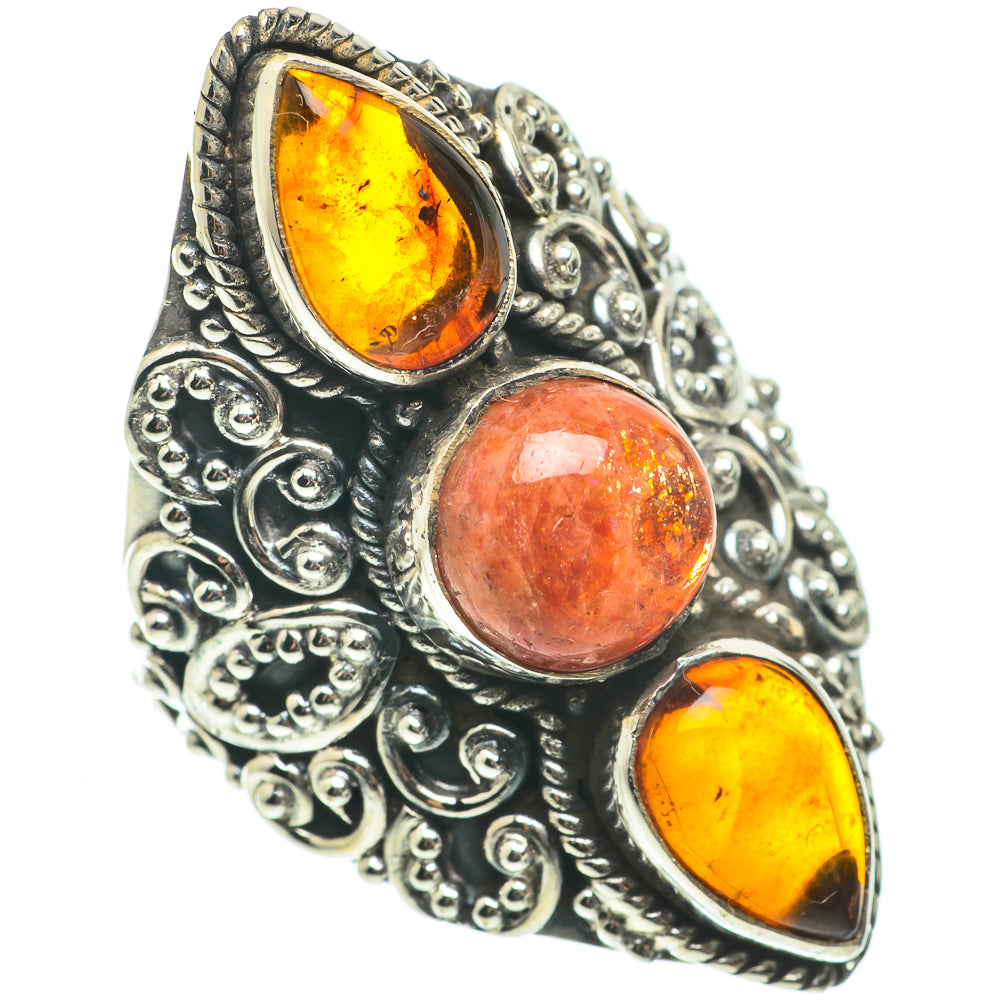 Sunstone Rings handcrafted by Anasilvercos - RING64360