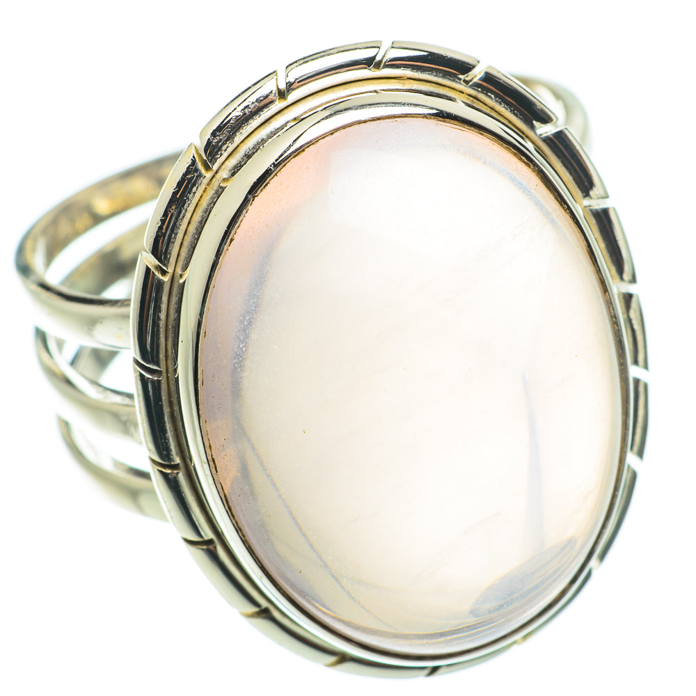 Rose Quartz Rings handcrafted by Anasilvercos - RING64362