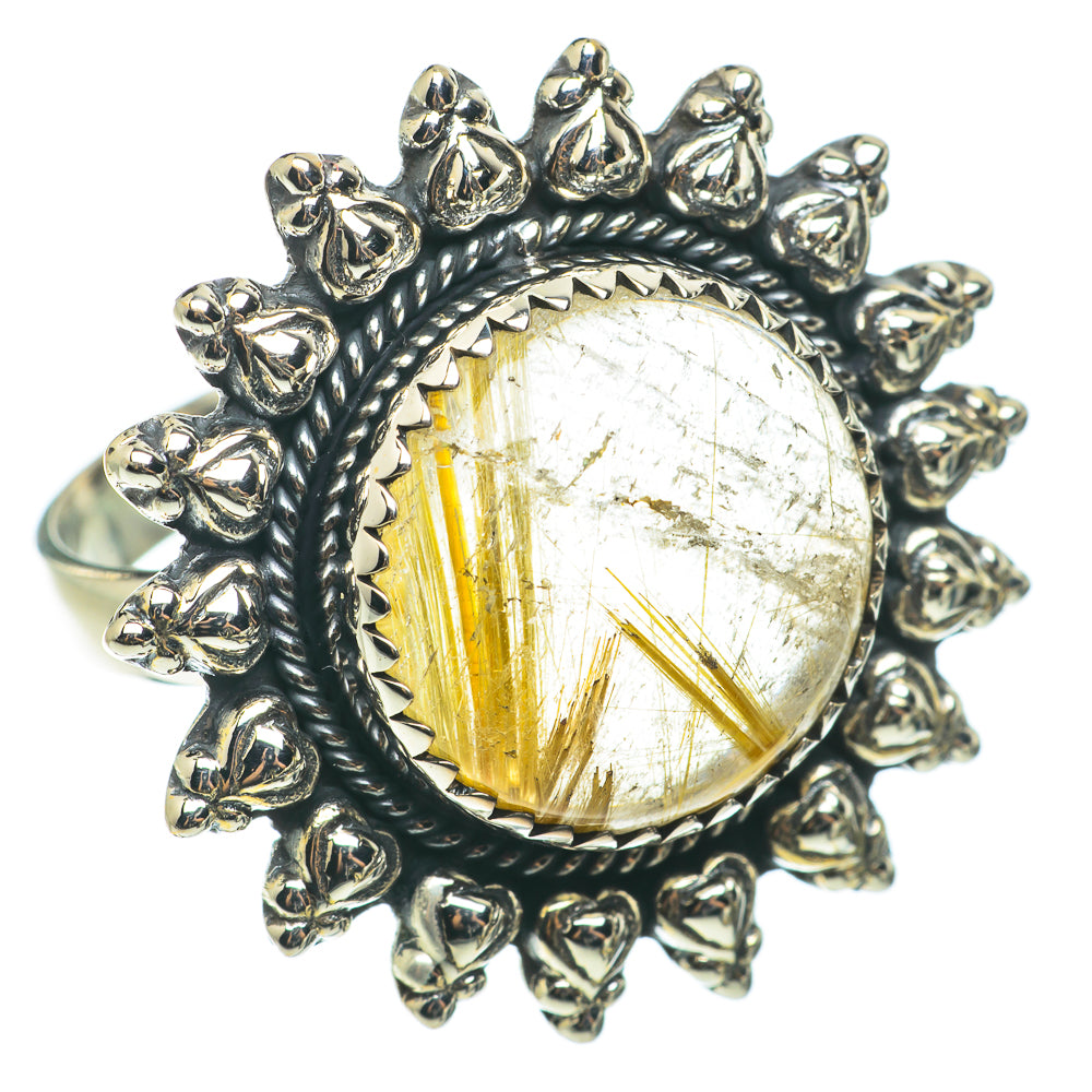 Rutilated Quartz Rings handcrafted by Anasilvercos - RING64368