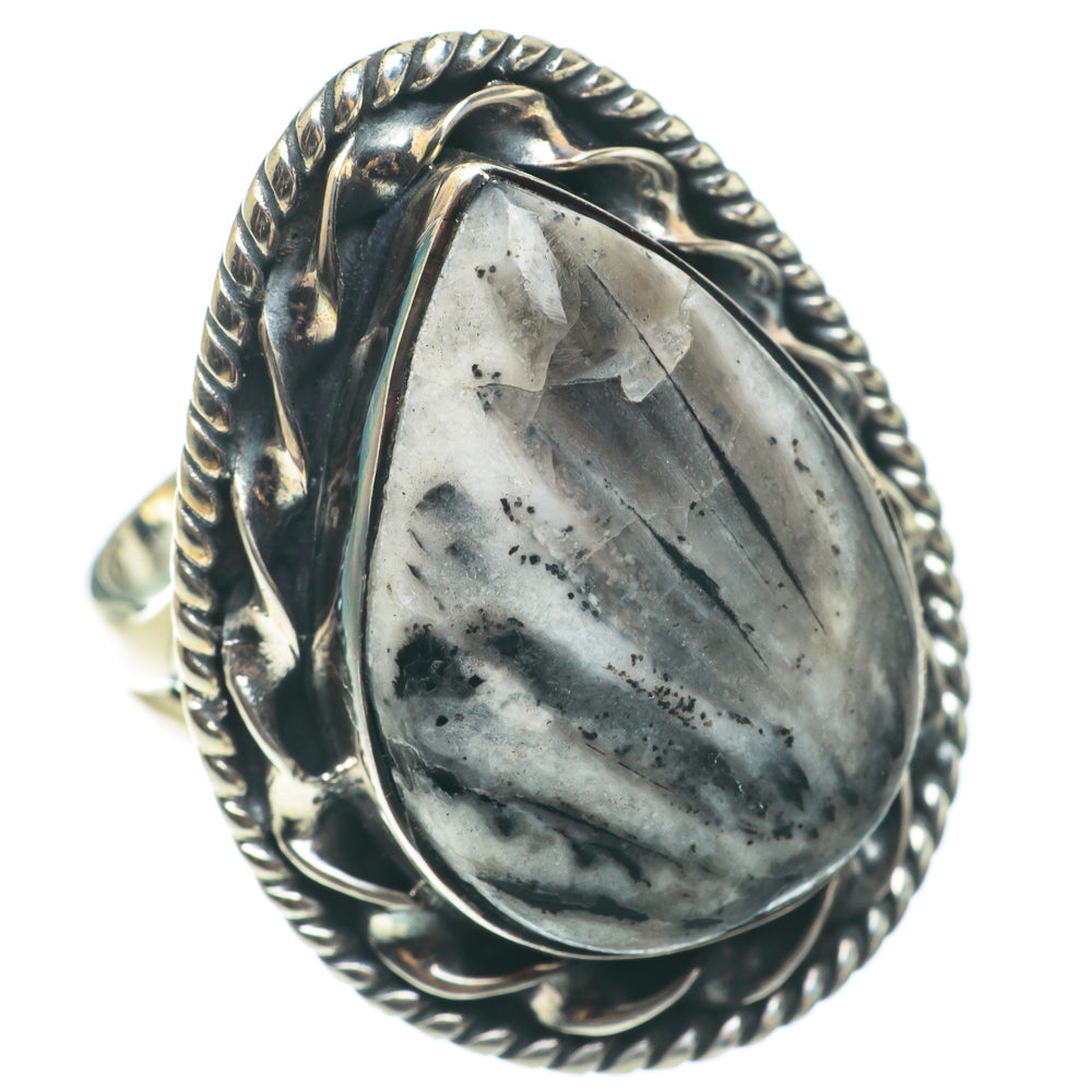 Chrysanthemum Stone Rings handcrafted by Anasilvercos - RING64378