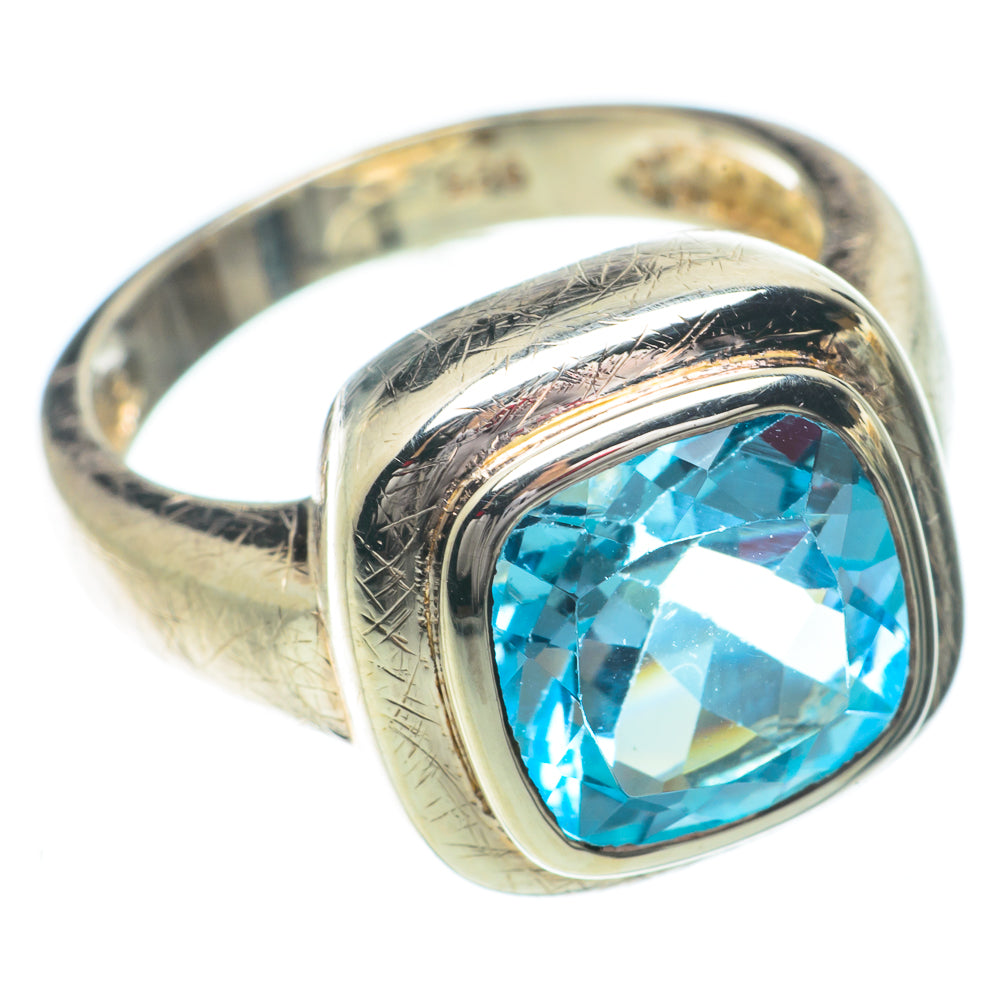 Blue Topaz Rings handcrafted by Anasilvercos - RING64382