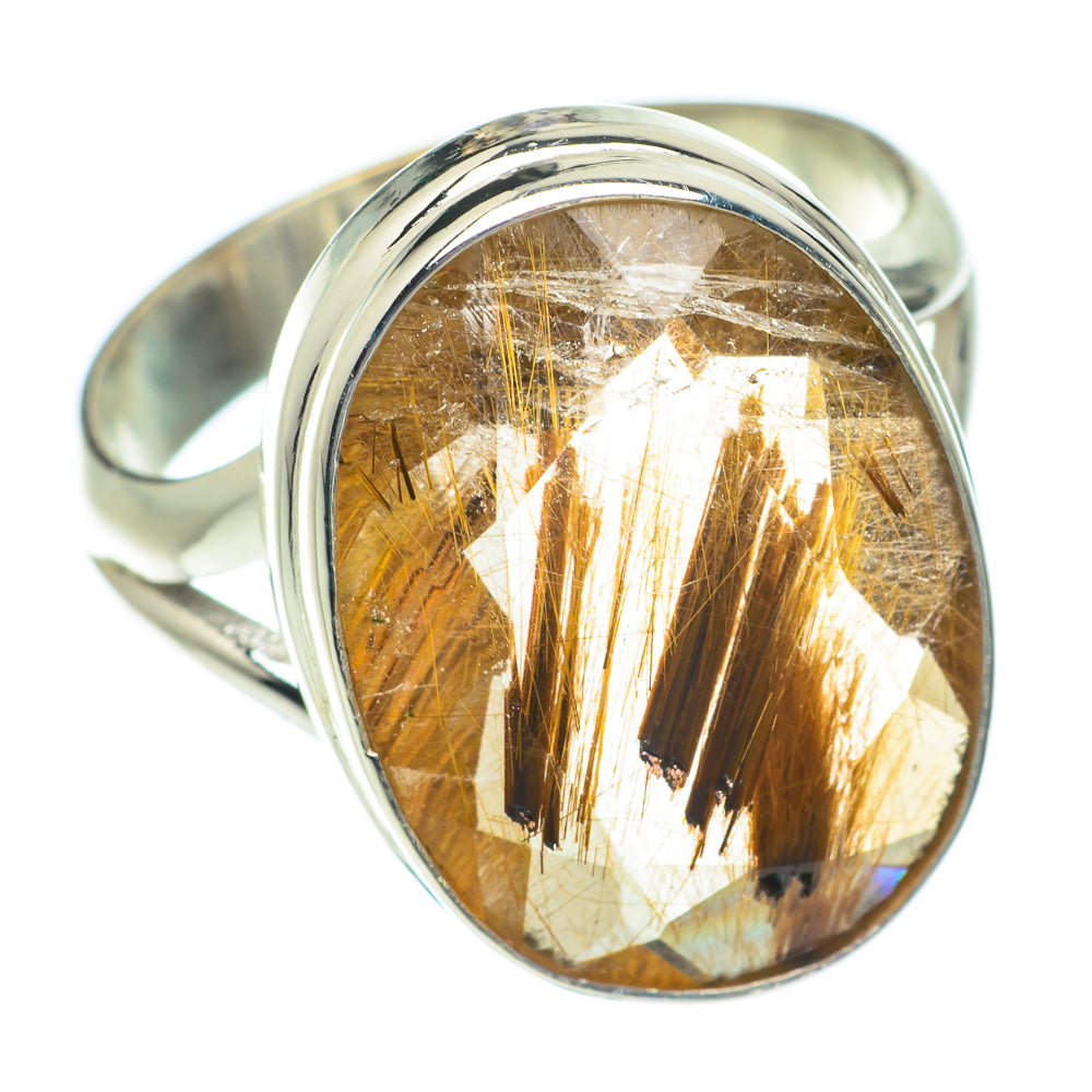 Rutilated Quartz Rings handcrafted by Anasilvercos - RING64398