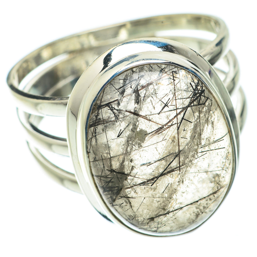 Tourmalinated Quartz Rings handcrafted by Anasilvercos - RING64401