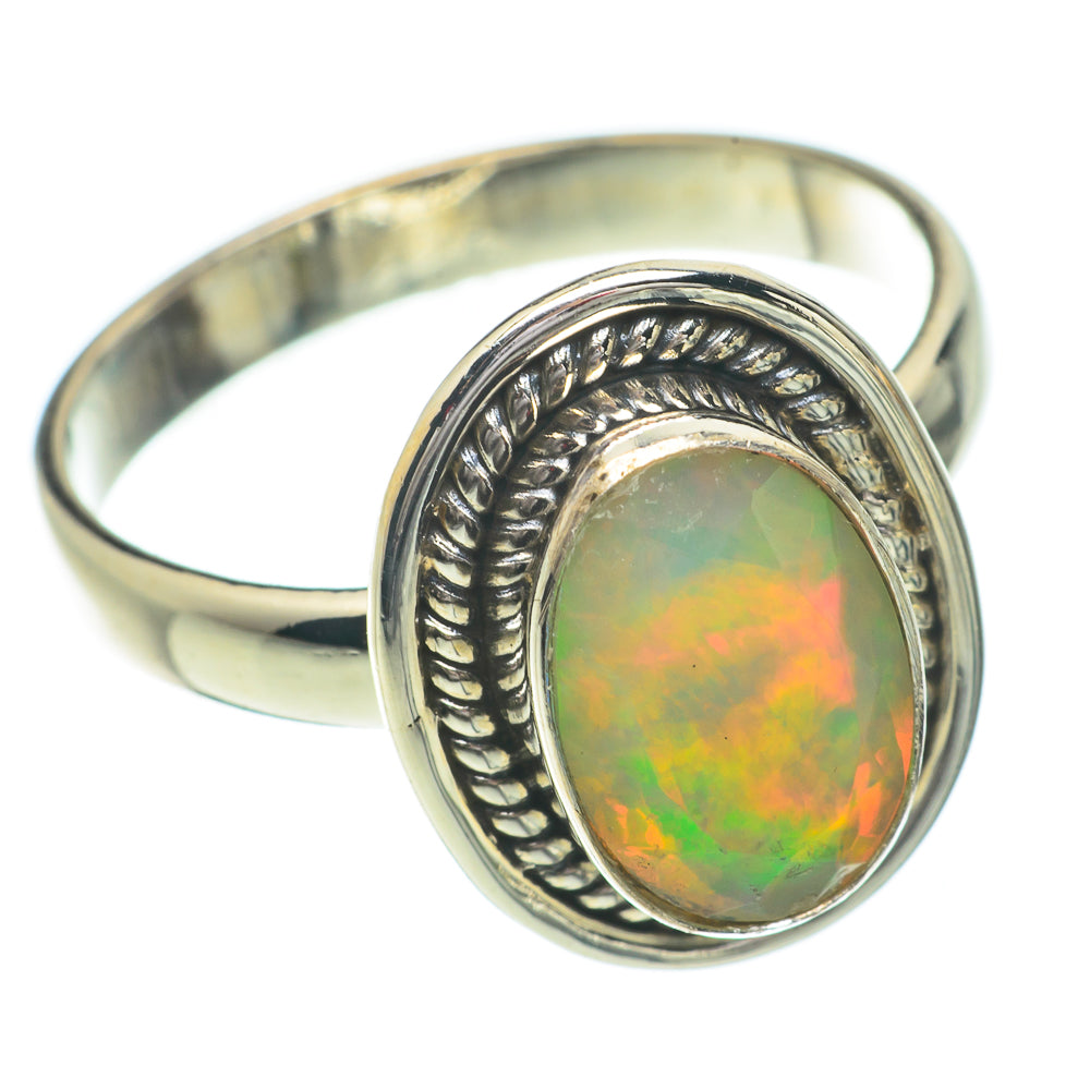 Ethiopian Opal Rings handcrafted by Anasilvercos - RING64407